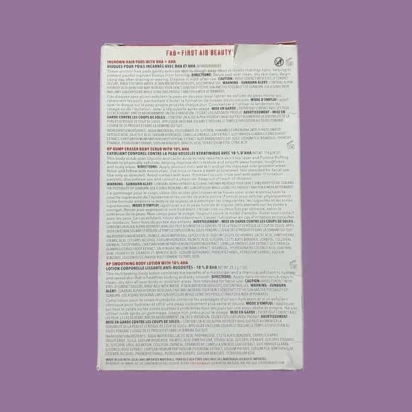 First Aid Beauty Bye Bye Bumps Bump Eraser, Ingrown Hair Pads, Smoothing Lotion - Picture 2 of 4